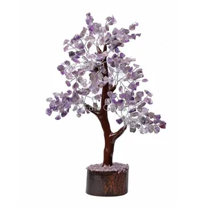 Amethyst Mseal Silver Wire Tree