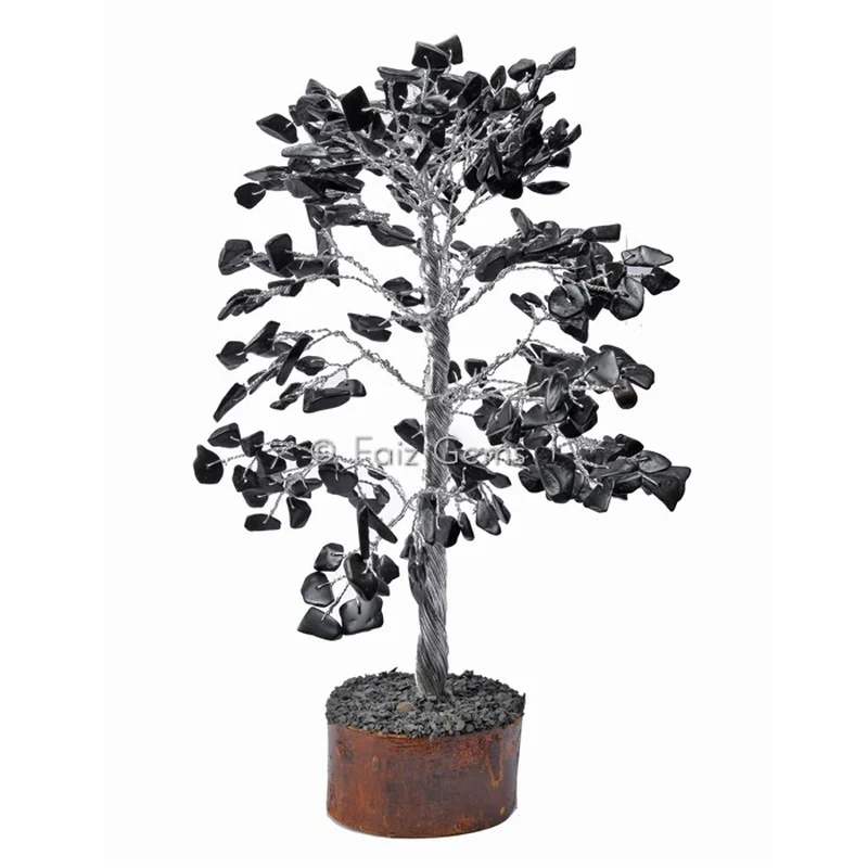 Black Japser  Silver Wire Tree