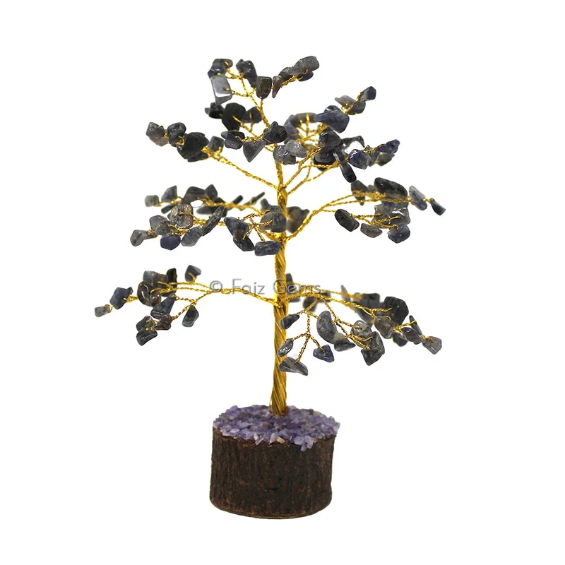 Iolite Golden Wire Tree(150 Chips)