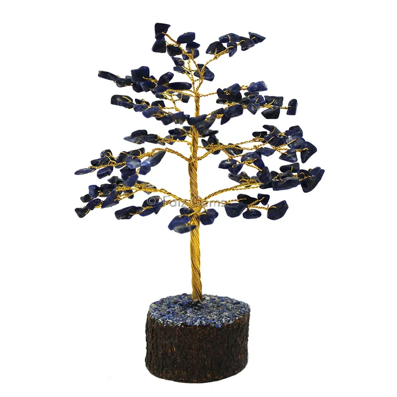 Sodalite Golden Wire Tree(150 Chips)