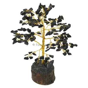 Black Agate Golden Wire Tree(300 Chips)