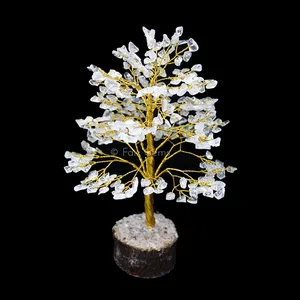 Crystal Quartz Golden Wire Tree(300 Chips)