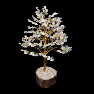 Crystal Quartz Golden Wire Tree(300 Chips)
