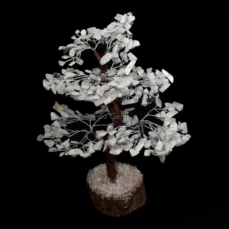 Rainbow Moonstone Mseal Wire Tree(300 Chips)