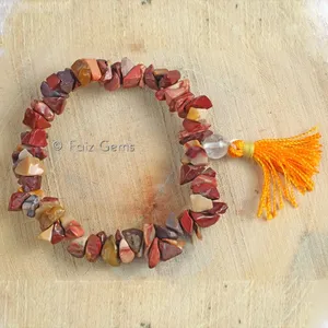 Mookaite Jasper Gemstone Power Chips Bracelets
