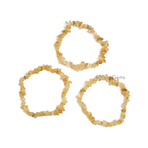 Citrine Gemstone Chips Bracelets