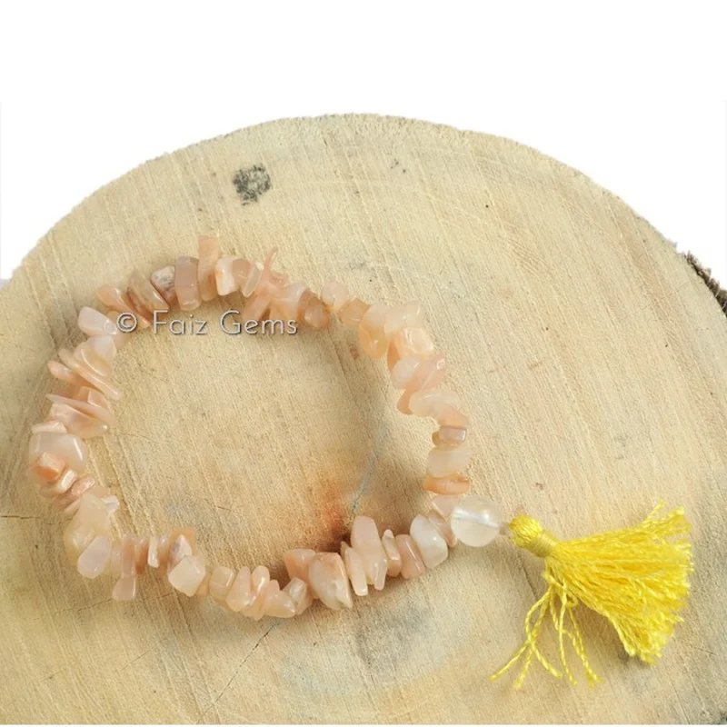 Moonstone Power Chips Gemstone Bracelets