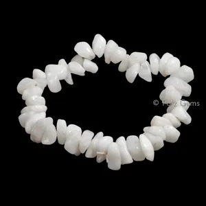 White Agate Power Chips Gemstone Bracelets