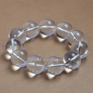 Clear Quartz Big Beads Bracelets