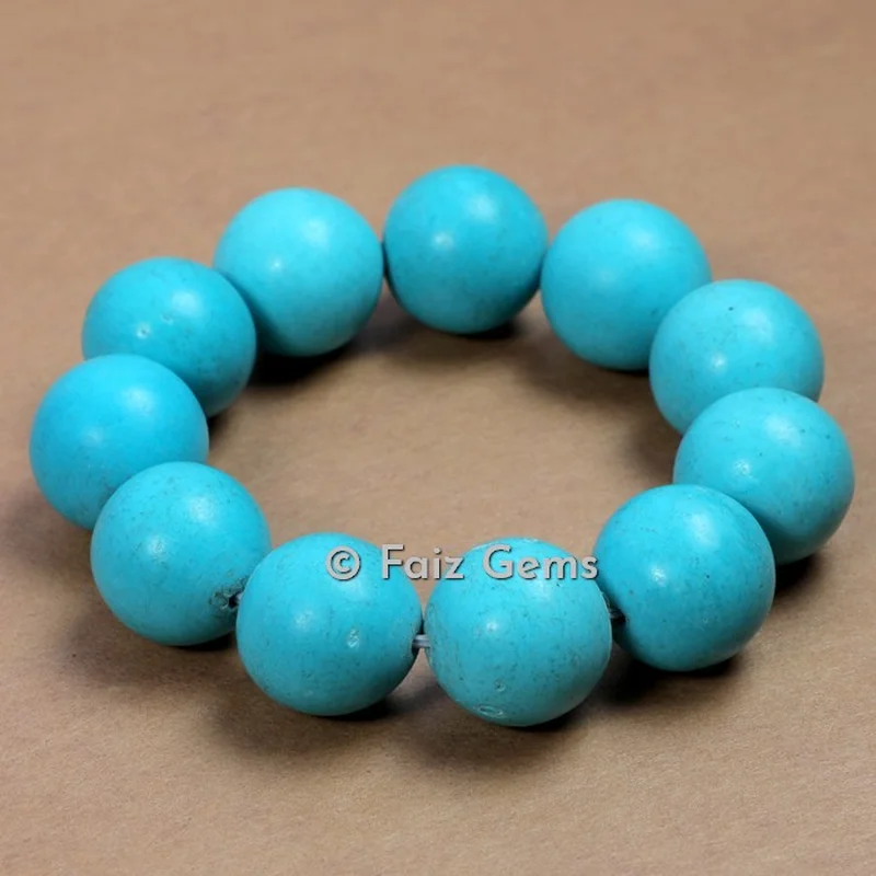Turquoise Big Beads Bracelets
