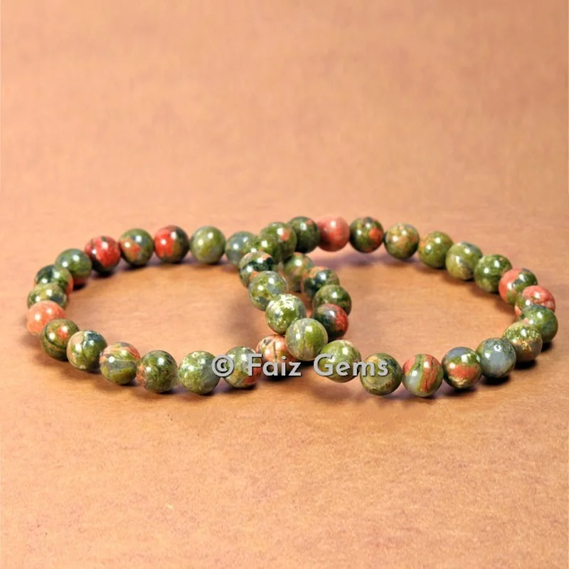 Unakite Stone Bracelets