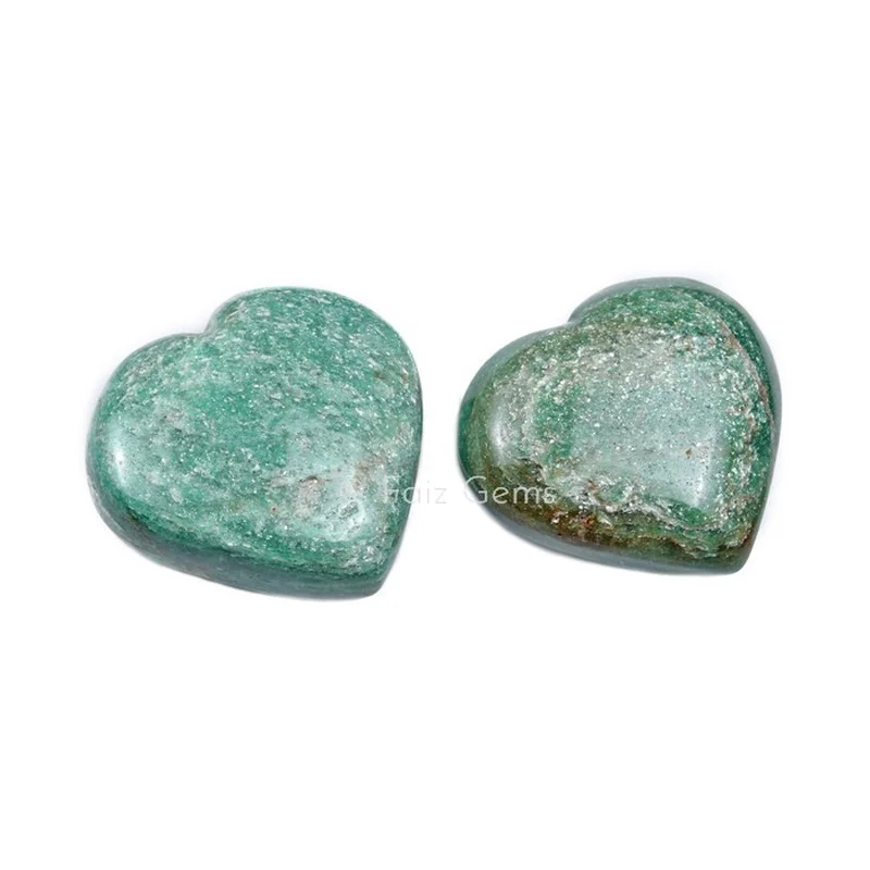 Green Jade Gemstone Hearts