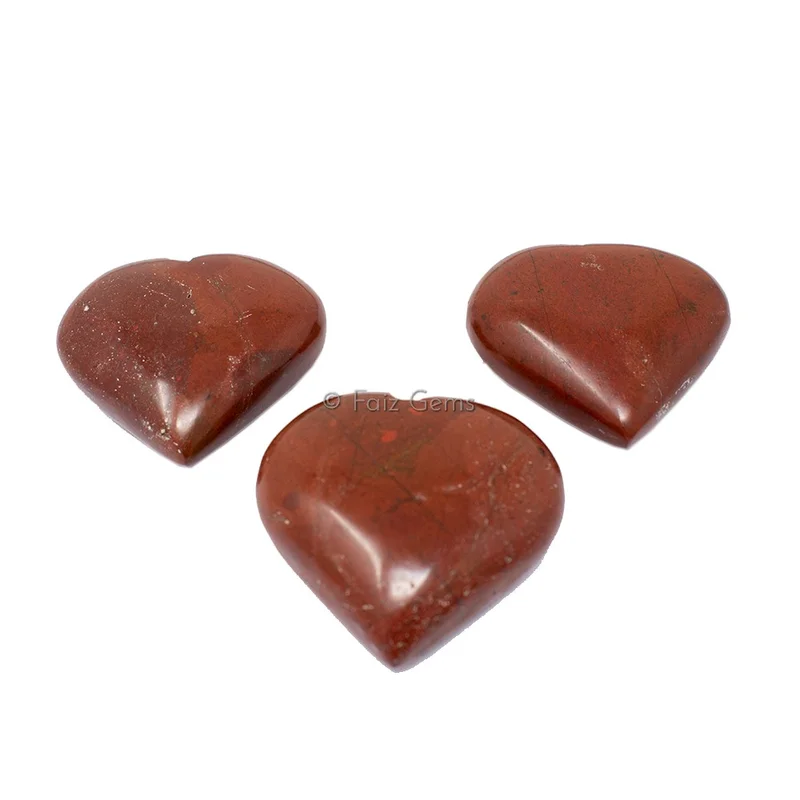 Red Jasper Hearts
