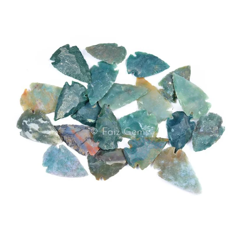 Fancy Agate Arrowheads Of Size 1-1.5 Inches