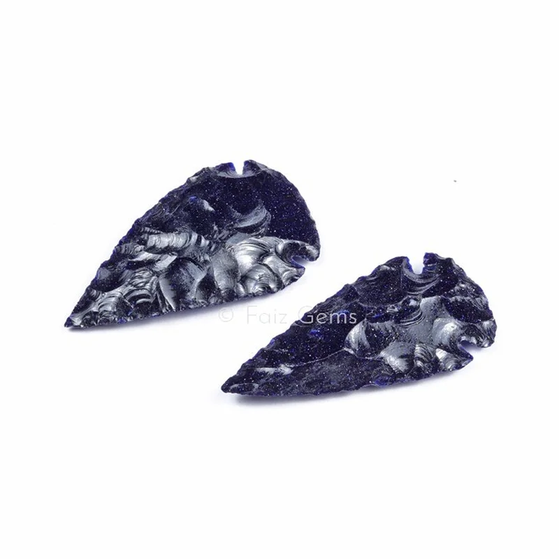 Blue Sunstone Arrowheads Of Size 1-1.5 Inches