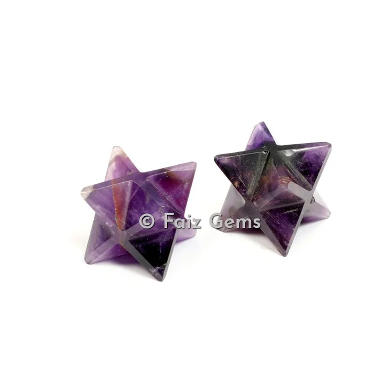 Amethyst Merkaba Star