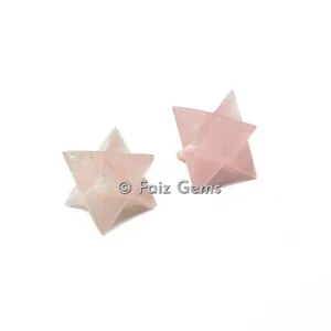 Rose Quartz Merkaba Star