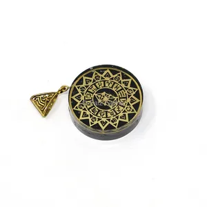 Black Tourmaline Zodiac Orgone Pendant