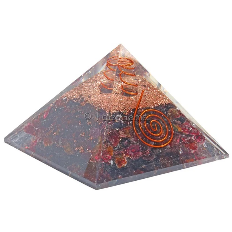 Garnet Orgonite Pyramid