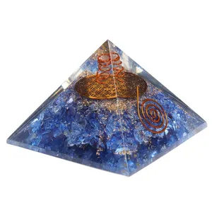 Blue Onyx Orgonite Pyramid
