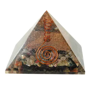 Multi Tourmaline Orgonite Pyramids