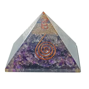 Amethyst  Orgonite Pyramind