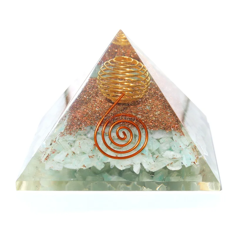 Amazonite Orgonite Pyramids