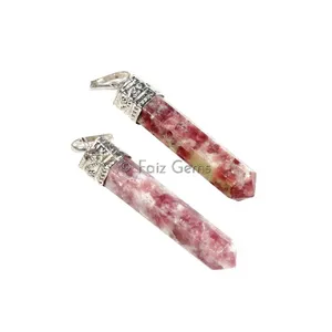 Lepidolite Pencil Cap Pendants