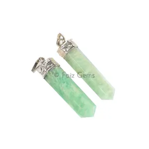 Amazonite Pencil Cap Pendants