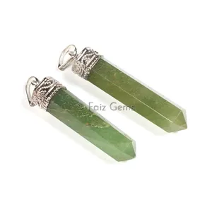 Green Aventurine Pencil Cap Pendants