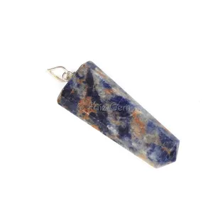 Sodalite Flat Pencil Pendants