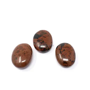 Mahogany Obsidian Palm Stones