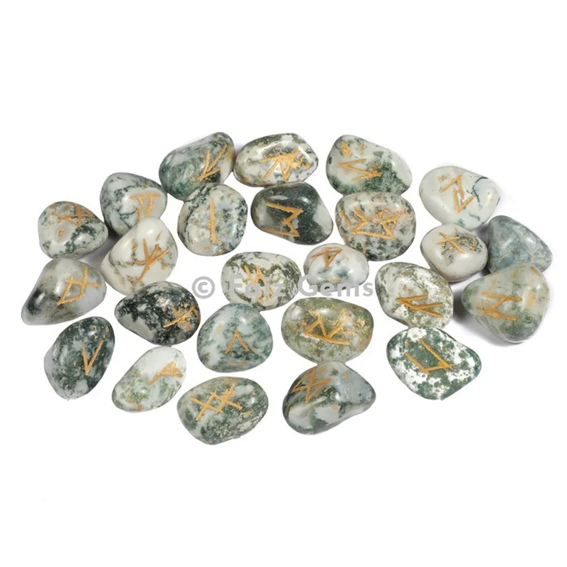 Tree Agate Rune Set