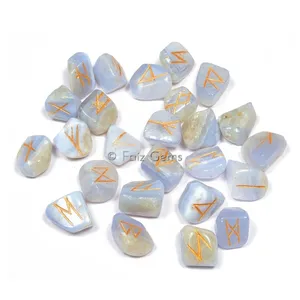 Blue Lace Agate Rune Sets