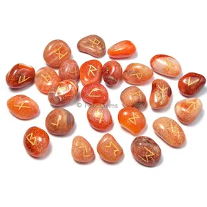 Red Carnelian Rune Set