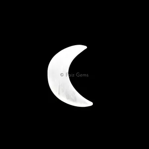 Selenite Crescent Moon