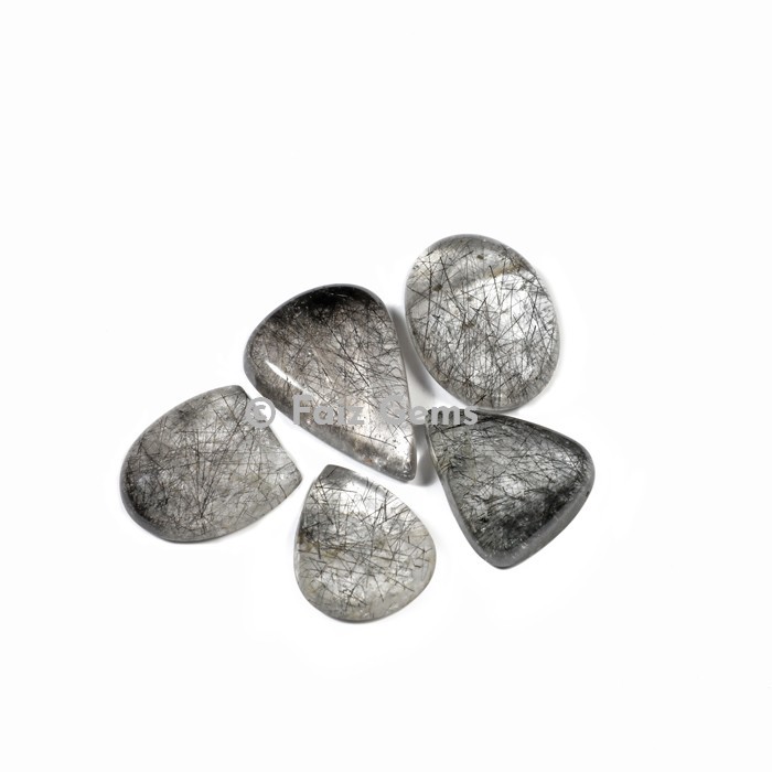 Black Rutile Cabochons