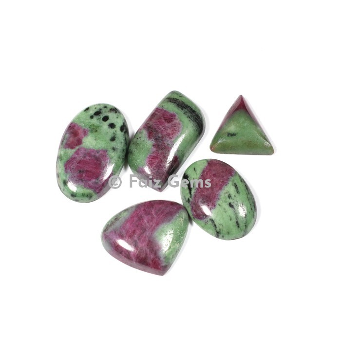 Ruby Zoisite Cabochons