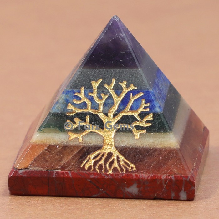 Chakra Bonded Tree of Life Pyramids