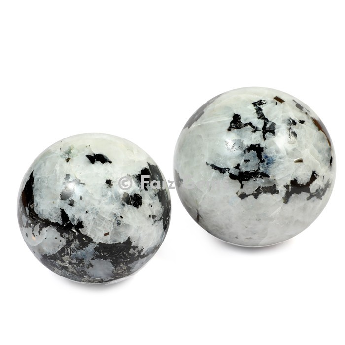 Rainbow Moonstone Spheres