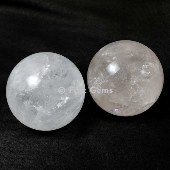 Crystal Quartz Spheres