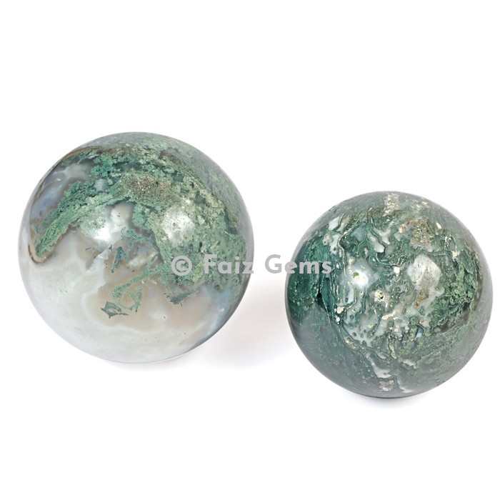 Tree Agate Spheres