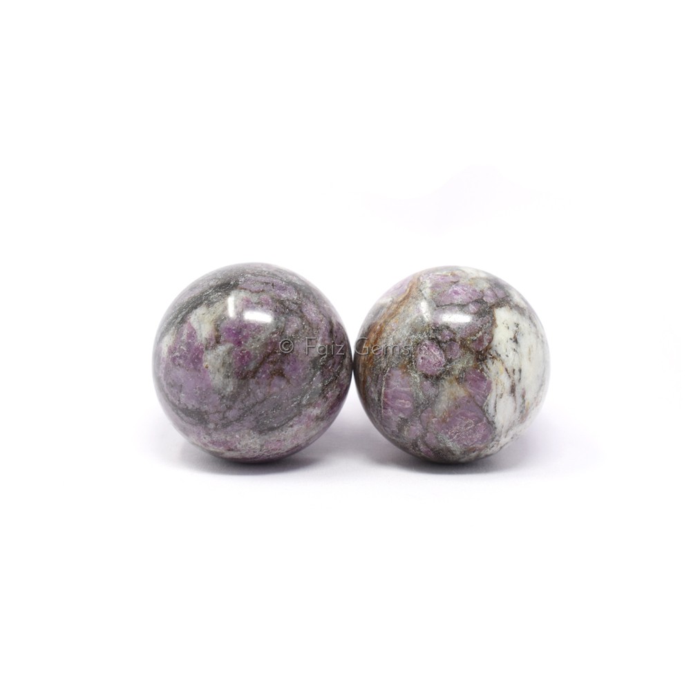 Ruby Feldspar Spheres