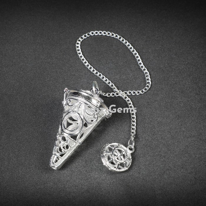 Openable Silver Cage Metal Pendulum