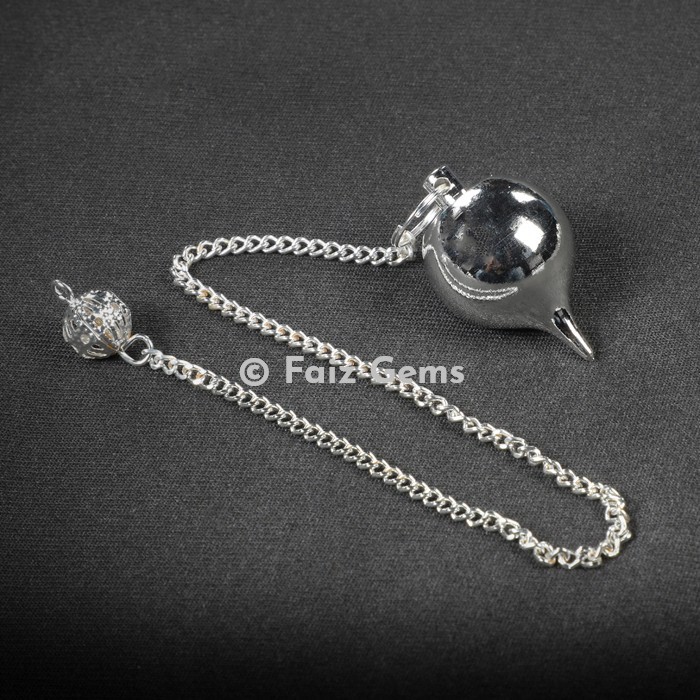 Ball Shape Silver Metal Metal Pendulum
