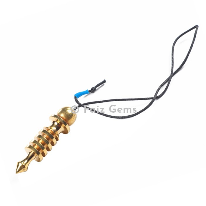 4 Plated Isis Golden Brass Metal Pendulum with Cord