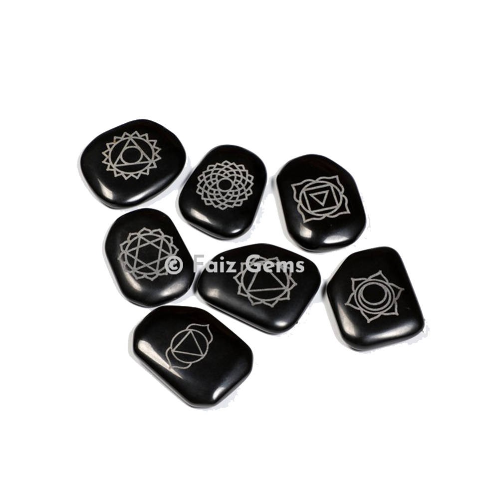 Black Jasper Chakra Unshaped Set
