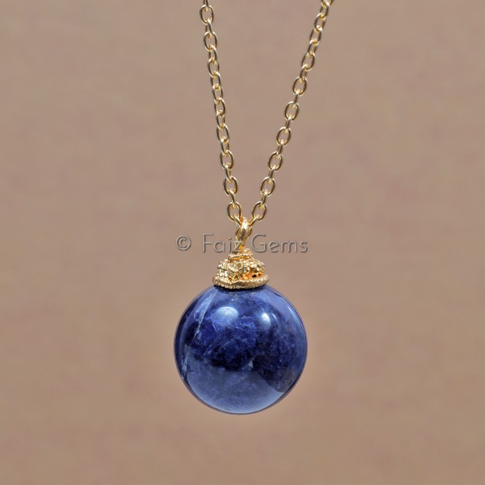Sodalite Round Ball Pendants