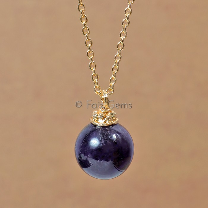 Amethyst Ball Pendants