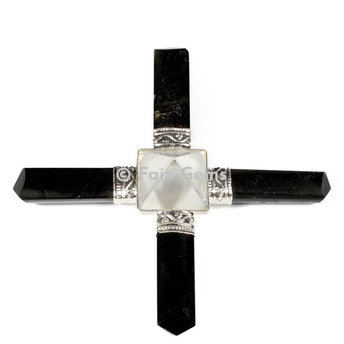 Black Tourmaline With Clear Healing Generator